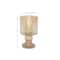 11" Brown Glass Traditional Hurricane Candle Holder